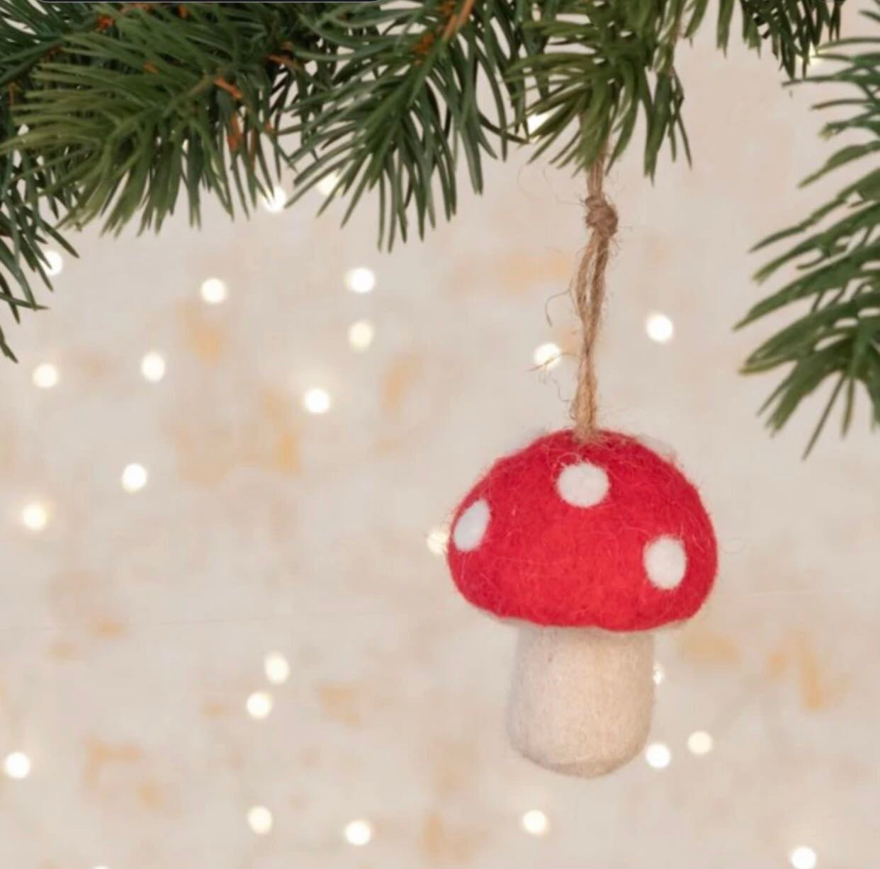 纯手工羊毛毡饰品 胸针 挂件小蘑菇成品